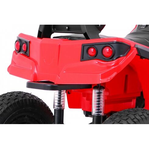 ATV electric AIR BDM0906, roti gonflabile, scaun tapitat, putere 90W - Rosu, Culoare: Rosu, Capacitate acumulator: 12V,poza 10