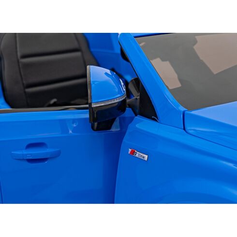 Masinuta electrica cu telecomanda AUDI Q7 NEW LIFT, roti EVA, scaun tapitat, putere 70W - Albastru, Culoare: Albastru, Capacitate acumulator: 12V,poza 9