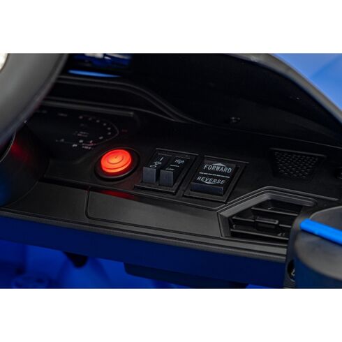 Masinuta electrica cu telecomanda BMW M4, roti EVA, scaun tapitat, putere 70W - Albastru, Culoare: Albastru, Capacitate acumulator: 12V - poza 11 - ExclusivMAG.ro