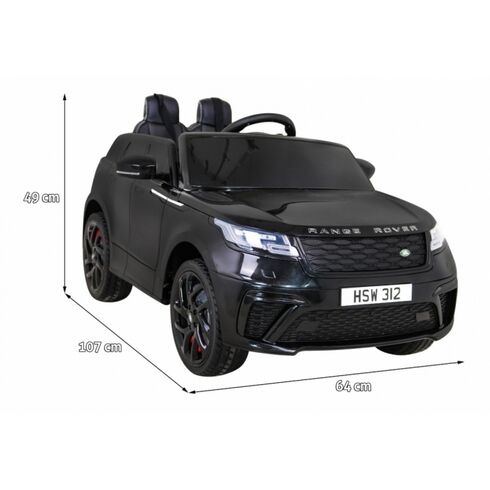 Masinuta electrica cu telecomanda RANGE ROVER VELAR, roti EVA, scaun tapitat, putere 70W - Negru, Culoare: Negru, Capacitate acumulator: 12V,poza 11