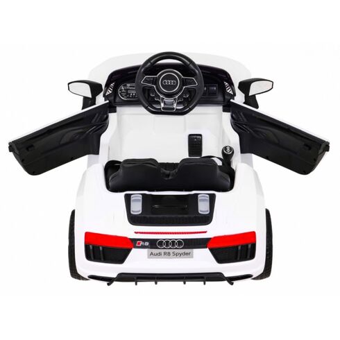 Masinuta electrica cu telecomanda AUDI R8, roti EVA, scaun tapitat, putere 70W - Alb, Culoare: Alb, Capacitate acumulator: 6V,poza 6