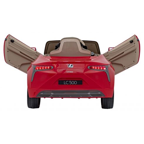 Masinuta electrica cu telecomanda LEXUS LC500, roti EVA, scaun tapitat, putere 70W - Rosu, Culoare: Rosu, Capacitate acumulator: 12V,poza 4  - ExclusivMAG.ro Masinuta electrica cu telecomanda LEXUS LC500, roti EVA, scaun tapitat, putere 70W - Rosu, Culoare: Rosu, Capacitate acumulator: 12V,poza 4