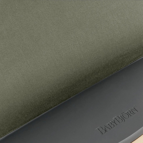 BabyBjorn - Balansoar Bliss Dark Green din tesatura matlasata cu aspect Clasic, Culoare: Verde inchis,poza 10