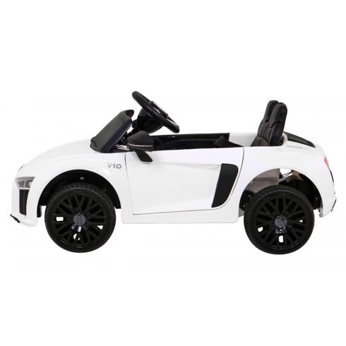 Masinuta electrica cu telecomanda AUDI R8, roti EVA, scaun tapitat, putere 70W - Alb, Culoare: Alb, Capacitate acumulator: 6V,poza 4