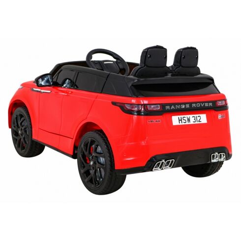Masinuta electrica cu telecomanda RANGE ROVER VELAR, roti EVA, scaun tapitat, putere 70W - Rosu, Culoare: Rosu, Capacitate acumulator: 12V,poza 4