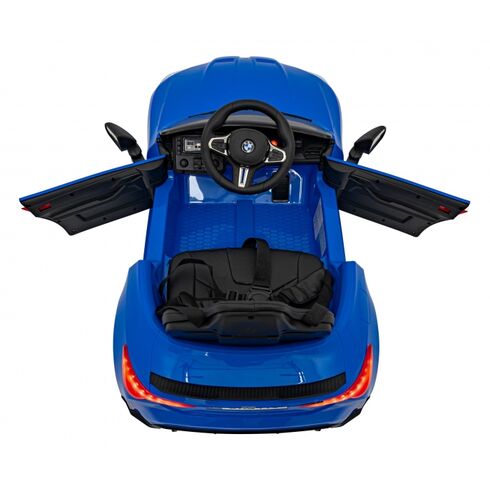 Masinuta electrica cu telecomanda BMW M4, roti EVA, scaun tapitat, putere 70W - Albastru, Culoare: Albastru, Capacitate acumulator: 12V - poza 3 - ExclusivMAG.ro