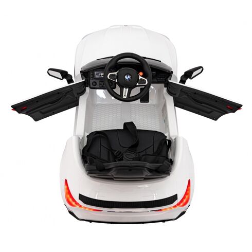 Masinuta electrica cu telecomanda BMW M4, roti EVA, scaun tapitat, putere 70W - Alb, Culoare: Alb, Capacitate acumulator: 12V,poza 5