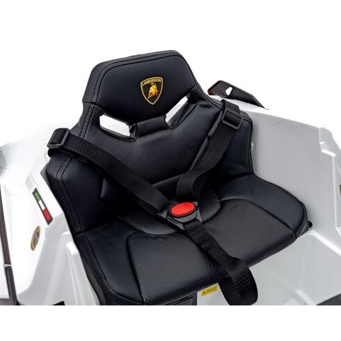 Masinuta electrica cu telecomanda LAMBORGHINI SIAN, roti EVA, scaun tapitat, putere 106W - Alb, Culoare: Alb, Capacitate acumulator: 12V,poza 6