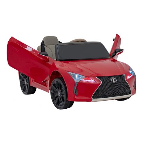 Masinuta electrica cu telecomanda LEXUS LC500, roti EVA, scaun tapitat, putere 70W - Rosu, Culoare: Rosu, Capacitate acumulator: 12V,poza 5  - ExclusivMAG.ro Masinuta electrica cu telecomanda LEXUS LC500, roti EVA, scaun tapitat, putere 70W - Rosu, Culoare: Rosu, Capacitate acumulator: 12V,poza 5