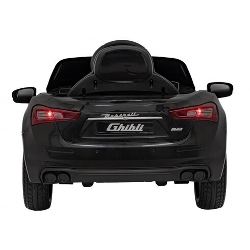 Masinuta electrica cu telecomanda MASERATI GHIBLI, roti EVA, scaun tapitat, putere 60W - Negru, Culoare: Negru, Capacitate acumulator: 12V,poza 5