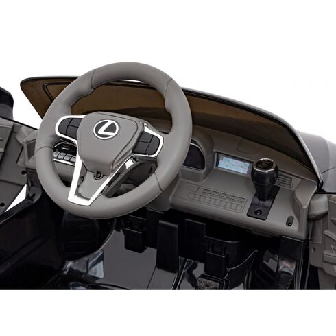 Masinuta electrica cu telecomanda LEXUS LC500, roti EVA, scaun tapitat, putere 70W - Negru, Culoare: Negru, Capacitate acumulator: 12V,poza 3
