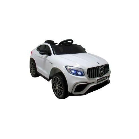 Masinuta electrica cu telecomanda 4 x 4, roti EVA, Mercedes AMG GLC 63S, varsta 3-6 ani, putere 180W R-Sport - Alb, Culoare: Alb, Capacitate acumulator: 12V