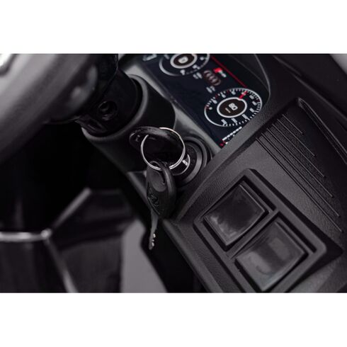 Masinuta electrica cu telecomanda AUDI R8 Police, roti EVA, scaun tapitat, putere 70W - Negru, Culoare: Alb/Negru, Capacitate acumulator: 6V,poza 7