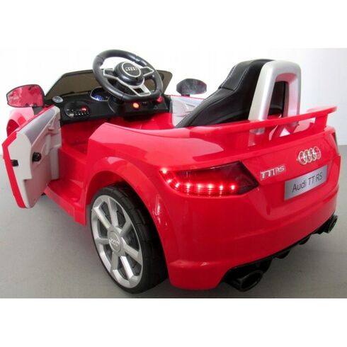 Masinuta electrica cu telecomanda, roti EVA, scaun piele Audi TT R-Sport - Rosu, Culoare: Rosu, Capacitate acumulator: 6V,poza 3