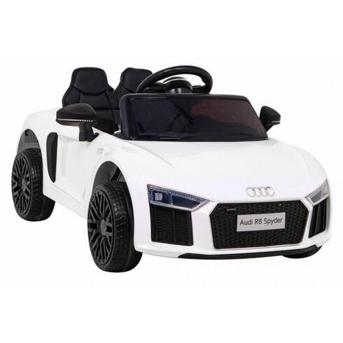 Masinuta electrica cu telecomanda AUDI R8, roti EVA, scaun tapitat, putere 70W - Alb, Culoare: Alb, Capacitate acumulator: 6V,poza 8