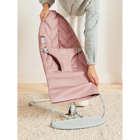 BabyBjorn - Balansoar Bliss Dusty Pink cu aspect delicat de petala, tesatura matlasata, Culoare: Roz,poza 8