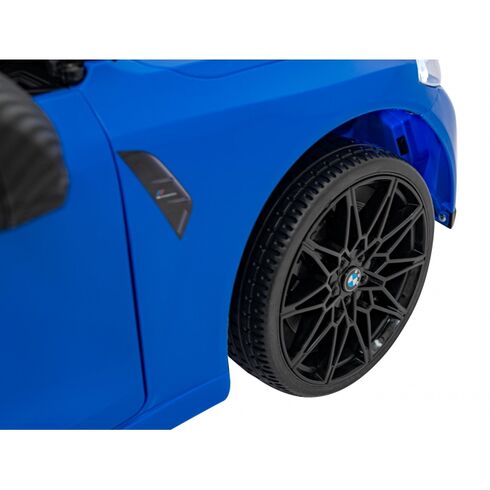 Masinuta electrica cu telecomanda BMW M4, roti EVA, scaun tapitat, putere 70W - Albastru, Culoare: Albastru, Capacitate acumulator: 12V - poza 5 - ExclusivMAG.ro