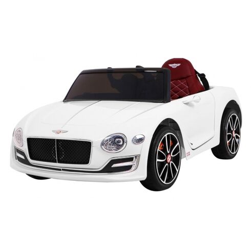 Masinuta electrica cu telecomanda BENTLEY EXP 12, roti EVA, scaun tapitat, putere 24V - Alb, Culoare: Alb, Capacitate acumulator: 12V