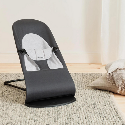BabyBjorn - Balansoar Balance Dark Gray cu detalii Gray, Tesatura-Tricot, Culoare: Gri,poza 9