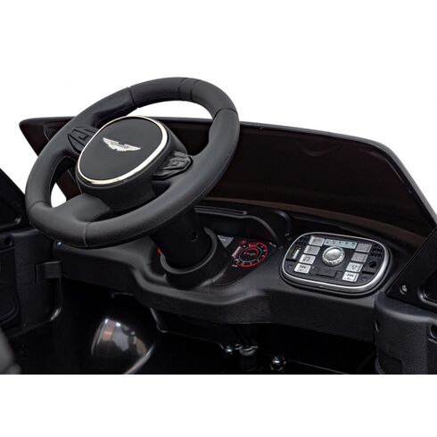 Masinuta electrica cu telecomanda ASTON MARTIN DBX, roti EVA, scaun tapitat, putere 100W - Negru, Culoare: Negru, Capacitate acumulator: 12V,poza 10