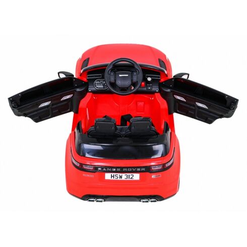 Masinuta electrica cu telecomanda RANGE ROVER VELAR, roti EVA, scaun tapitat, putere 70W - Rosu, Culoare: Rosu, Capacitate acumulator: 12V,poza 8