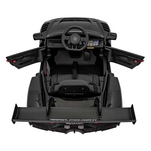 Masinuta electrica cu telecomanda MASERATI MC20 GT2, roti EVA, scaun tapitat, putere 110W - Negru, Culoare: Negru, Capacitate acumulator: 12V,poza 3