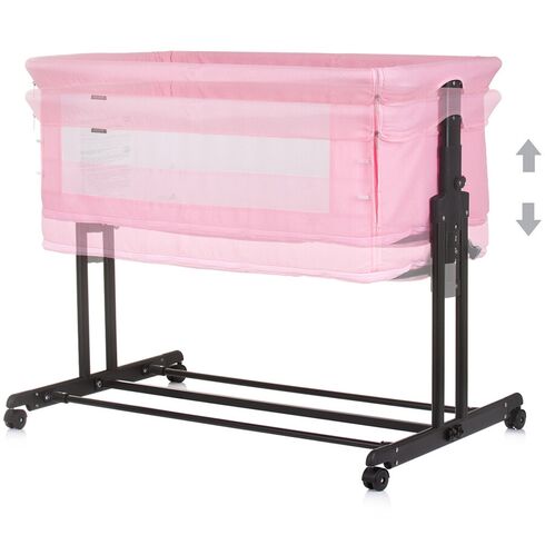 Patut co-sleeper si tarc Chipolino Zen flamingo, Culoare: Roz, Dimensiuni: 90x50,poza 5  - ExclusivMAG.ro Patut co-sleeper si tarc Chipolino Zen flamingo, Culoare: Roz, Dimensiuni: 90x50,poza 5