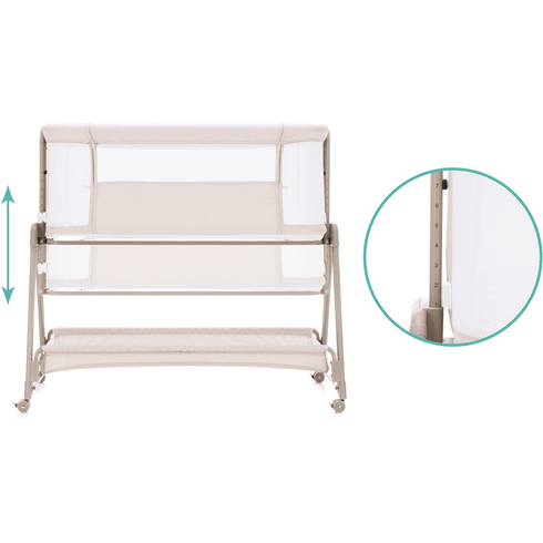 Patut Co-Sleeper Dream crem Fillikid, Culoare: Crem, Dimensiuni: 95x65,poza 4