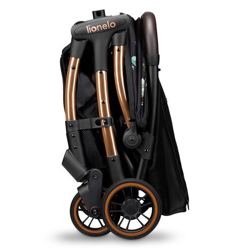 Carucior sport, Lionelo, Julie One, Editie limitata Golden Moments, De la nastere, 0-22 kg, Negru, Culoare: Gri/Negru, Model: sport,poza 7