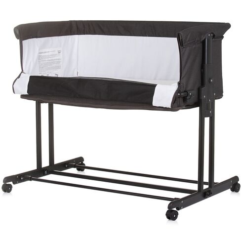 Patut co-sleeper si tarc Chipolino Zen obsidian, Culoare: Gri, Dimensiuni: 90x50,poza 4