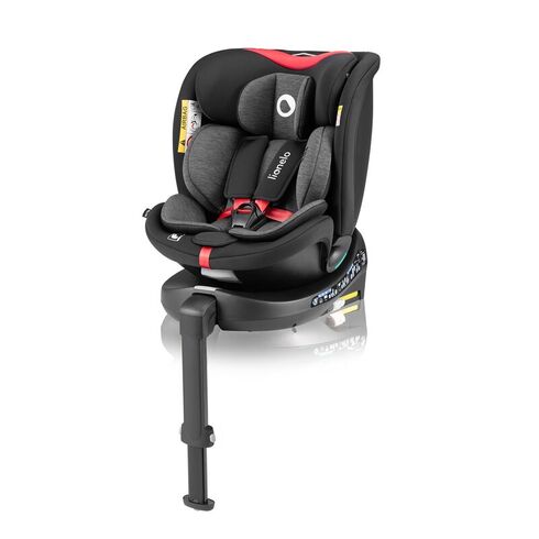 Scaun auto, Lionelo, i-Size Navy, 0-36 Kg, 40-150 cm, Rotire 360 grade, R129, Negru/Rosu, Culoare: Negru/Rosu, Grupa: 0-36kg (0 luni - 12 ani)