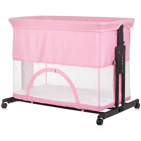 Patut co-sleeper si tarc Chipolino Zen flamingo, Culoare: Roz, Dimensiuni: 90x50,poza 8  - ExclusivMAG.ro Patut co-sleeper si tarc Chipolino Zen flamingo, Culoare: Roz, Dimensiuni: 90x50,poza 8