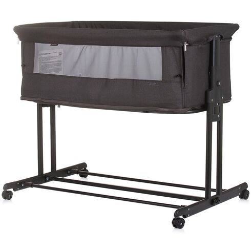 Patut co-sleeper si tarc Chipolino Zen obsidian, Culoare: Gri, Dimensiuni: 90x50,poza 3