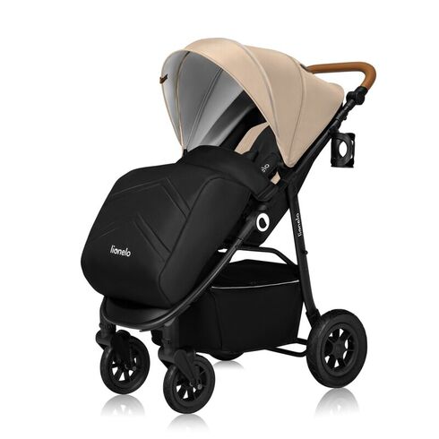 Carucior sport, Lionelo, Natt, De la nastere, Cu accesorii si capotina XXL reglabila, 0 - 22 kg, Bej, Culoare: Bej, Model: sport,poza 2  - ExclusivMAG.ro Carucior sport, Lionelo, Natt, De la nastere, Cu accesorii si capotina XXL reglabila, 0 - 22 kg, Bej, Culoare: Bej, Model: sport,poza 2