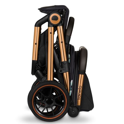 Carucior sport, Lionelo, Cloe, Golden Moments, Editie limitata, Pana la 22 kg, 6 luni+, Negru, Culoare: Multicolor, Model: sport,poza 6