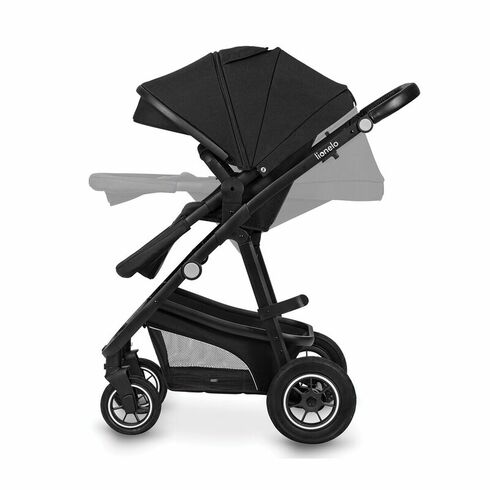 Carucior 3 in 1, Lionelo, Bianka, pana la 22 kg, Negru, Culoare: Negru, Model: 3 in 1,poza 5  - ExclusivMAG.ro Carucior 3 in 1, Lionelo, Bianka, pana la 22 kg, Negru, Culoare: Negru, Model: 3 in 1,poza 5