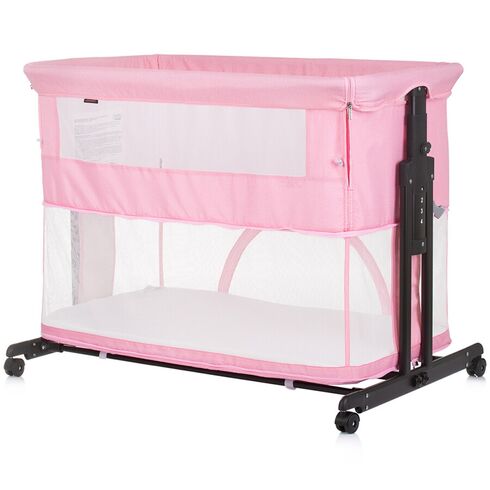 Patut co-sleeper si tarc Chipolino Zen flamingo, Culoare: Roz, Dimensiuni: 90x50,poza 7  - ExclusivMAG.ro Patut co-sleeper si tarc Chipolino Zen flamingo, Culoare: Roz, Dimensiuni: 90x50,poza 7