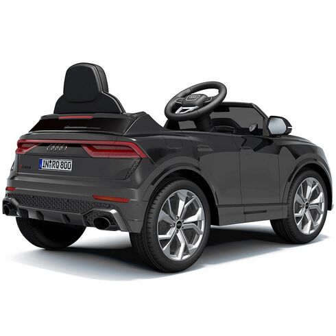 Masinuta electrica Chipolino Audi RS Q8 cu scaun din piele si roti EVA black, Culoare: Negru, Capacitate acumulator: 12V,poza 3