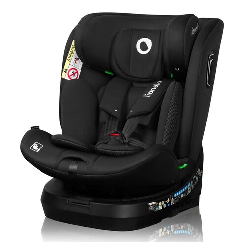 Scaun auto, Lionelo, Brave i-Size, 4 in 1, Rotire 360 grade, 0-36 Kg, 40-150 cm, Cu Isofix, ECE R129, Negru, Culoare: Negru, Grupa: 0-36kg (0 luni - 12 ani)