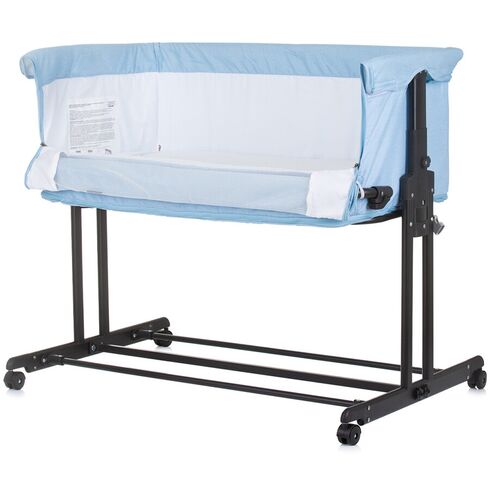 Patut co-sleeper si tarc Chipolino Zen sky blue, Culoare: Blue, Dimensiuni: 90x50,poza 4  - ExclusivMAG.ro Patut co-sleeper si tarc Chipolino Zen sky blue, Culoare: Blue, Dimensiuni: 90x50,poza 4