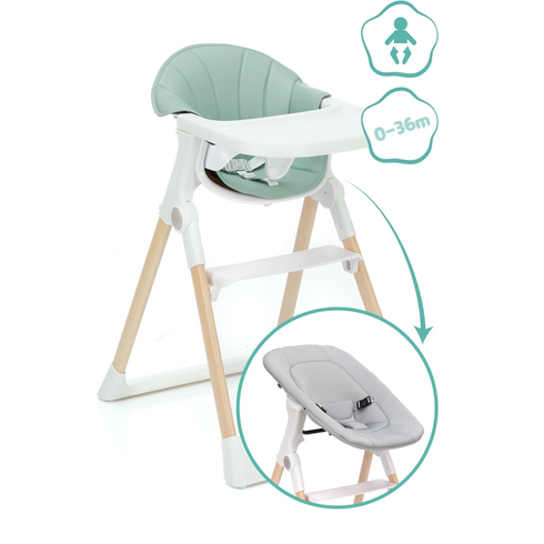 Scaun de masa si sezlong Noah 2 in 1 Verde Fillikid, Culoare: Verde,poza 2  - ExclusivMAG.ro Scaun de masa si sezlong Noah 2 in 1 Verde Fillikid, Culoare: Verde,poza 2