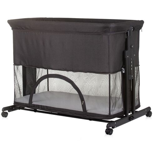 Patut co-sleeper si tarc Chipolino Zen obsidian, Culoare: Gri, Dimensiuni: 90x50,poza 8