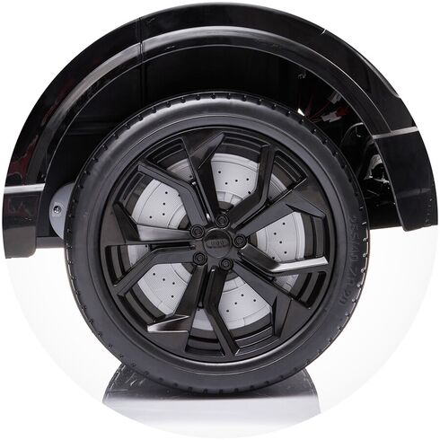 Masinuta electrica Chipolino Audi RS Q8 cu scaun din piele si roti EVA black, Culoare: Negru, Capacitate acumulator: 12V,poza 7