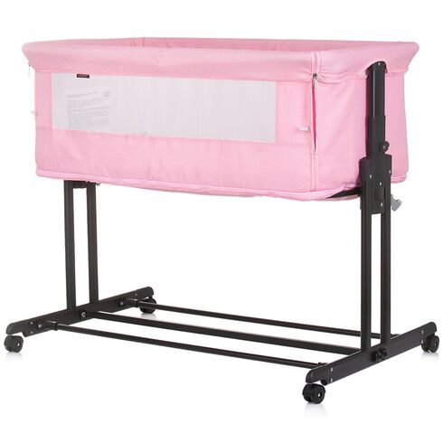 Patut co-sleeper si tarc Chipolino Zen flamingo, Culoare: Roz, Dimensiuni: 90x50,poza 3  - ExclusivMAG.ro Patut co-sleeper si tarc Chipolino Zen flamingo, Culoare: Roz, Dimensiuni: 90x50,poza 3