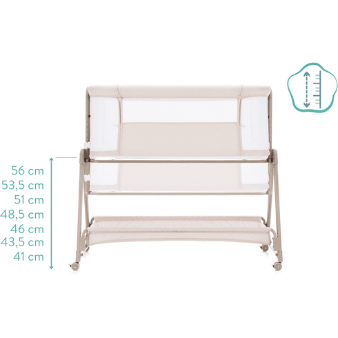Patut Co-Sleeper Dream crem Fillikid, Culoare: Crem, Dimensiuni: 95x65,poza 5