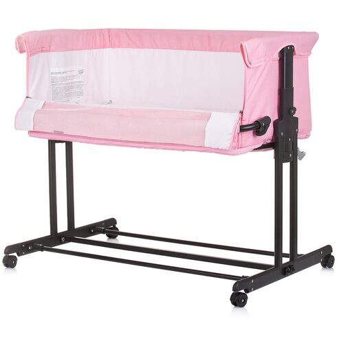 Patut co-sleeper si tarc Chipolino Zen flamingo, Culoare: Roz, Dimensiuni: 90x50,poza 4  - ExclusivMAG.ro Patut co-sleeper si tarc Chipolino Zen flamingo, Culoare: Roz, Dimensiuni: 90x50,poza 4