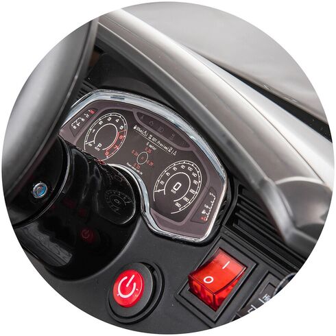 Masinuta electrica Chipolino Audi RS Q8 cu scaun din piele si roti EVA black, Culoare: Negru, Capacitate acumulator: 12V,poza 9