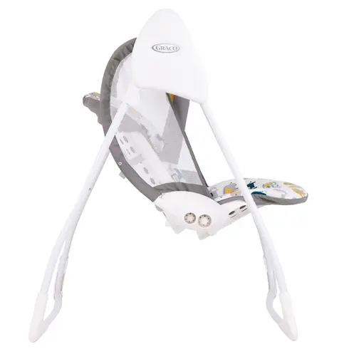 Balansoar Graco Baby Delight Parade, Culoare: Alb/Gri,poza 3  - ExclusivMAG.ro Balansoar Graco Baby Delight Parade, Culoare: Alb/Gri,poza 3