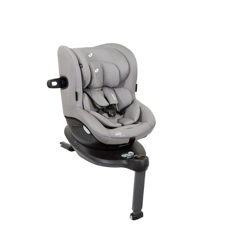 Scaun auto Joie I-Spin 360° Gray Flannel, nastere-105 cm, Culoare: Gri deschis, Grupa: 0-18kg (0 luni - 4 ani)