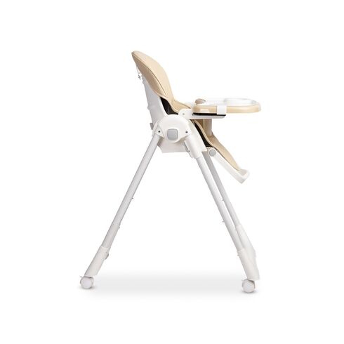 Scaun de masa inalt cu husa din piele ecologica Caretero MEGALO Bej, Culoare: Bej,poza 7